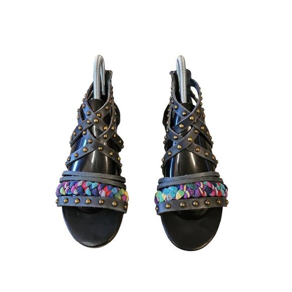 Aldo Women's Black Gladiator Sandals Sz 6 (36) - Picture 2 of 10